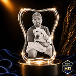 3D Crystal Dog Bone Crystal 3d Pix