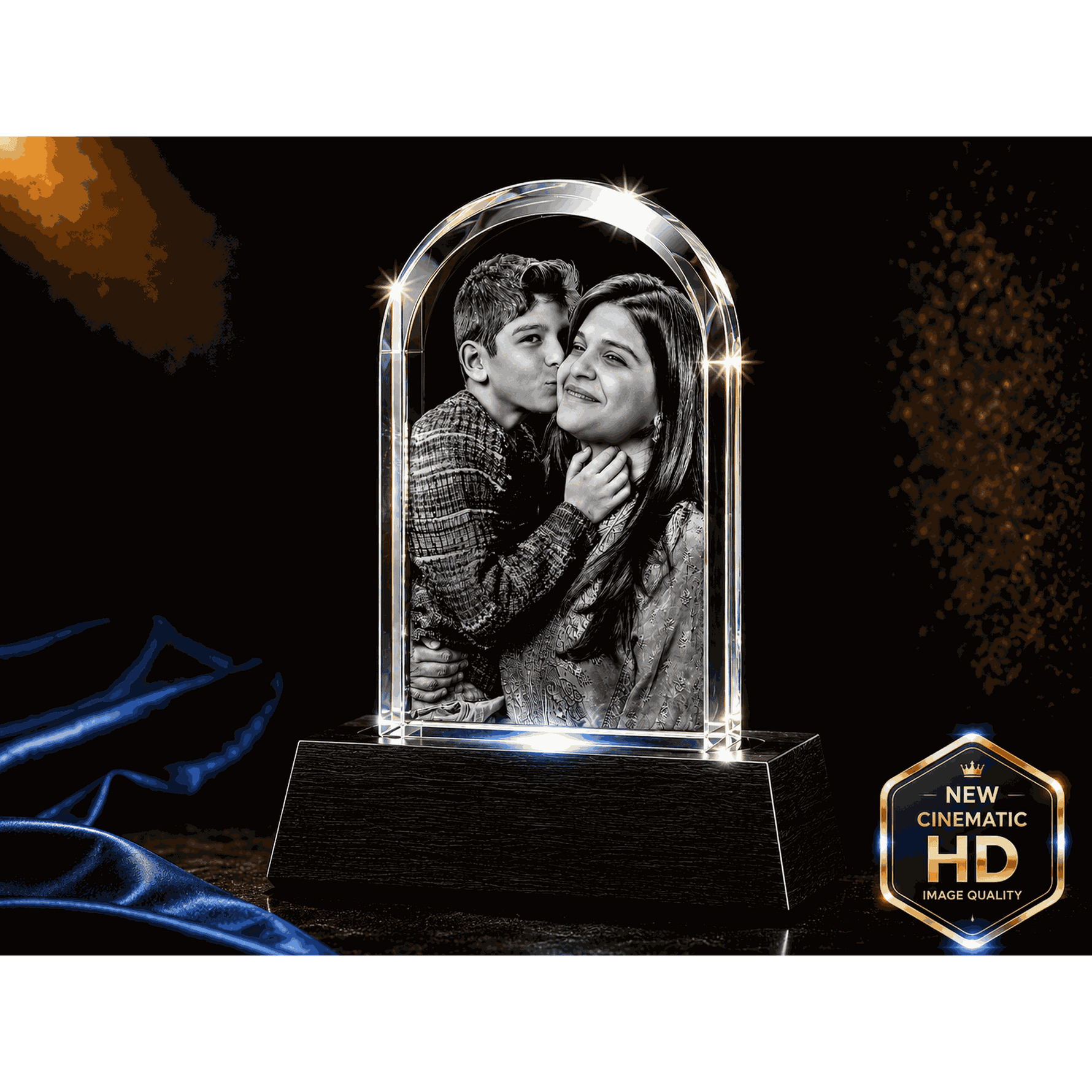 3D Crystal Dome Award Crystal 3d Pix