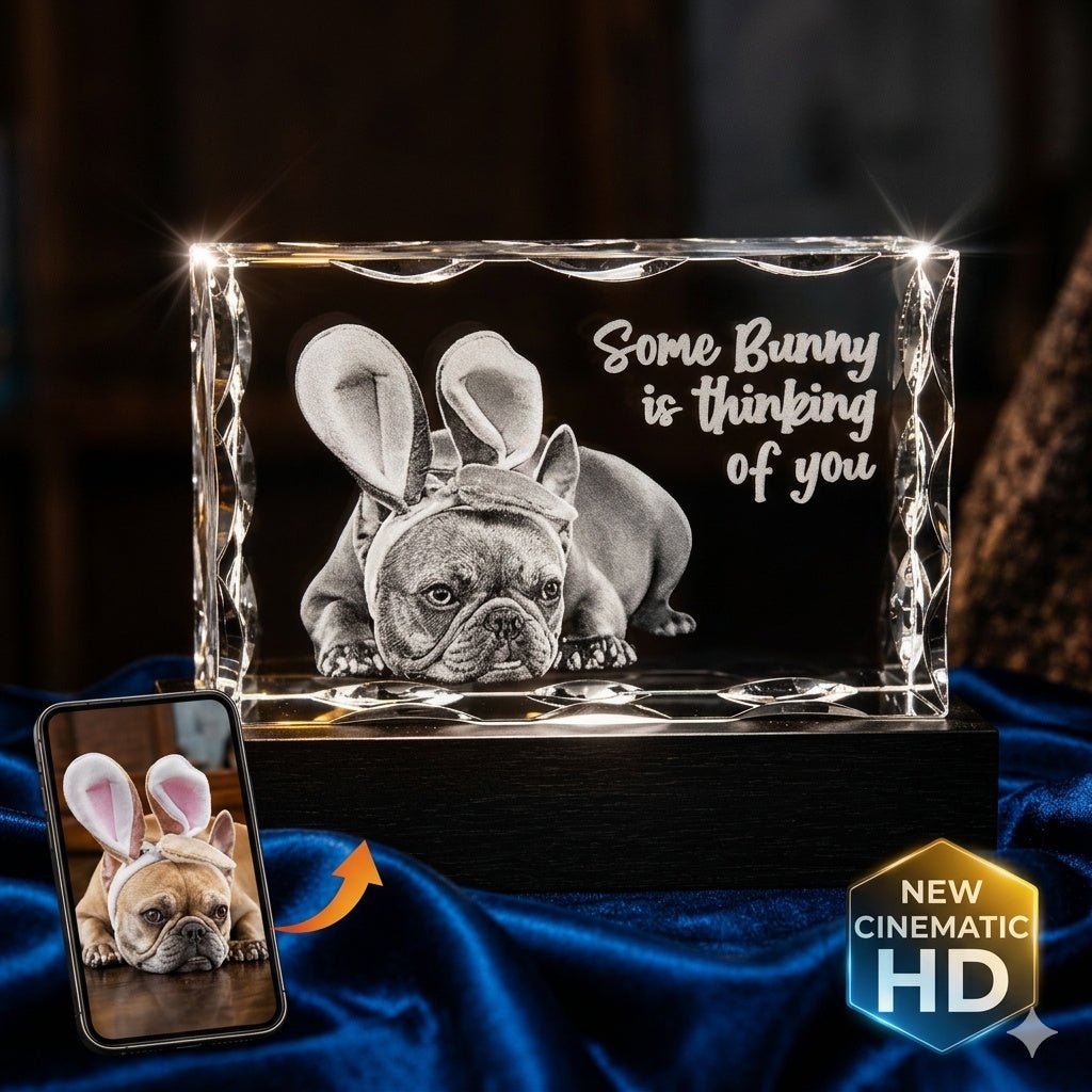 3D Notched Rectangle- Pet Edition Crystal 3d Pix