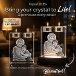 3D Crystal Memorial Candle Crystal 3d Pix