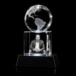 3D Crystal Globe Award Crystal 3d Pix