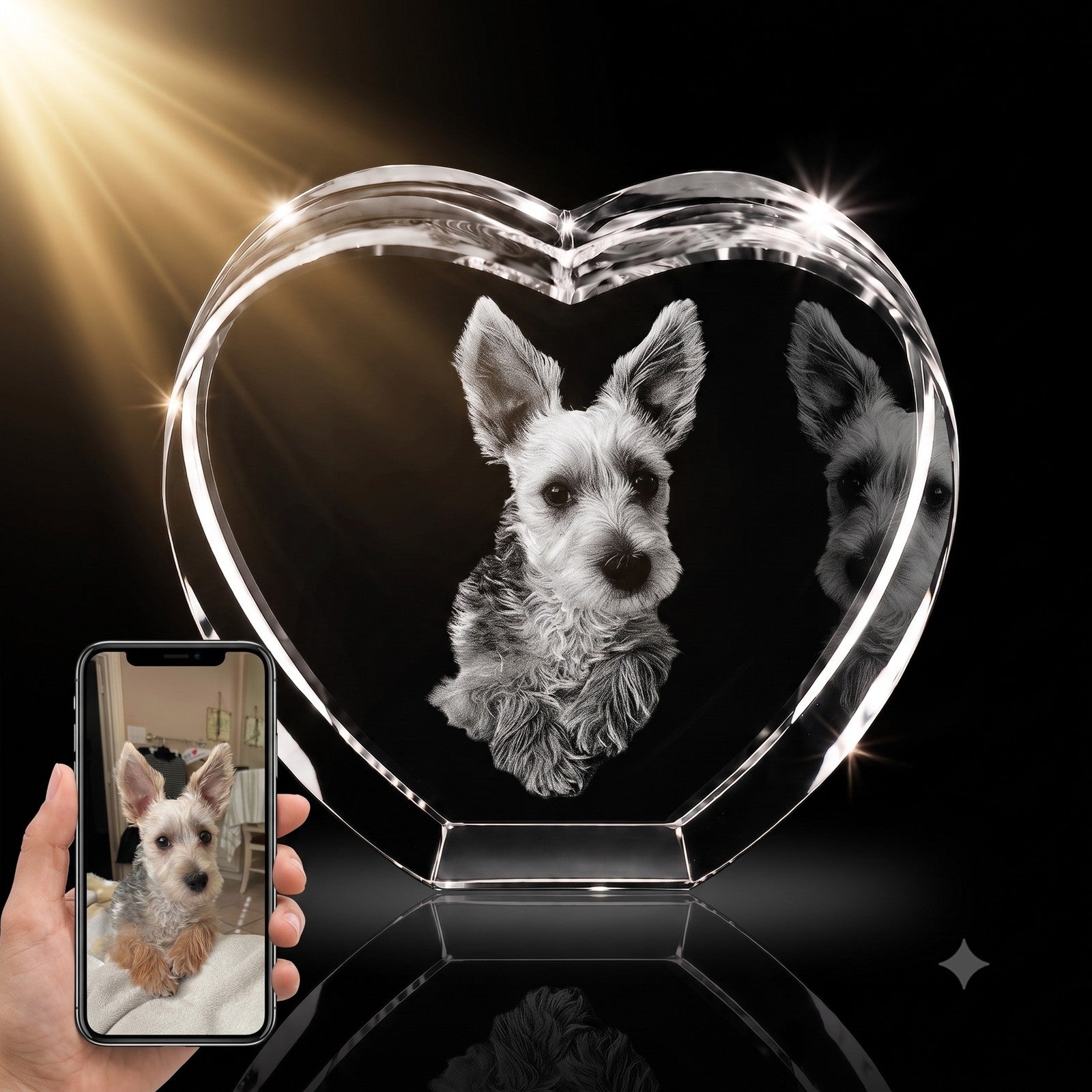 3D Crystal Heart Crystal 3d Pix