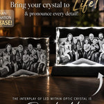 3D Notched Rectangle- Pet Edition Crystal 3d Pix