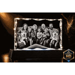 3D Notched Rectangle- Pet Edition Crystal 3d Pix