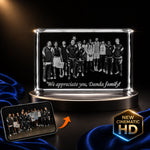 Signature Rectangle 3D - Mantel Award Crystal 3d Pix